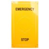 Tabliczka opisowa żółta prostokątna EMERGENCY STOP LPXAU110