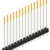 Pin header, 15 pole, pitch 2.54 mm, straight, black, 10049005