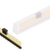 Pin header, 30 pole, pitch 2.54 mm, angled, black, SL10SMD10430GBSM