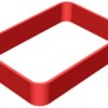 Enclosure ring, TPU, (L x W x H) 80 x 56 x 15 mm, red, RWK-2.39