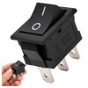 Przełącznik kołyskowy bistabilny KCD1-101 - czarny - 21x15mm - przełącznik ON/OFF 250V - 3PIN