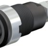 4 mm socket, threaded bolt, mounting Ø 12.2 mm, CAT III, black, 49.7043-21