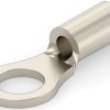 Uninsulated ring cable lug, 0.12-0.4 mm², AWG 26 to 22, 2.36 mm, M2, metal, 2-31425-3