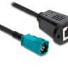 90699 HF cable, HSD Z plug to RJ45 socket