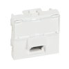 MOSAIC Gniazdo komputerowe pojedyncze RJ45 kat.5e UTP z oznaczeniem białe 076501