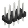 Pin header, 8 pole, pitch 2.54 mm, straight, black, 10058575