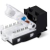 Trendnet Tc-K25c6bk Cat.6 Rj-45 Keystone, 25 Szt. Czarny, Czarny