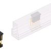 Pin header, 5 pole, pitch 2.54 mm, angled, black, 10047696