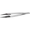 ESD plastic tweezers, uninsulated, antimagnetic, PVDF, 130 mm, 5SVR.SA.1