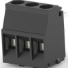 PCB terminal, 3 pole, pitch 5 mm, AWG 30-12, 17.5 A, cage clamp, black, 2363965-3