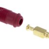 Adapter z wtykiem bananowym Męski Połączenie lutowane typ Wtyk bananowy Czerwony 32A Hirschmann Test & Measurement