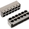 Złącze RJ45, 615096 Złącze RJ45 Żeńskie Do montażu na płytce drukowanej Cat3 Wurth Elektronik Brąz z powłoką niklu