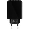 4 portowa ładowarka USB (30W) czarna Goobay