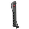 Listwa zasilająca antyprzepięciowa LANBERG na 5 gniazd 2P+Z z wyłącznikiem czarna 5m