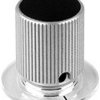 Rotary knob, 6 mm, aluminum, black/silver, Ø 18 mm, H 20 mm, 538.621