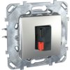 UNICA TOP Gniazdo głośnikowe aluminium MGU50.486.30Z SCHNEIDER ELECTRIC