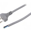 SN29-3/10/5.0GY Kabel: 3x1mm2, przewody,SEV-1011 (J) wtyk, 5m, 10A