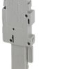 Plug, push-in connection, 0.14-4.0 mm², 1 pole, 24 A, 6 kV, gray, 3209866