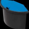 H6106093 Waste paper basket insert with lid, black, 2 litres