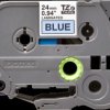 Labelling tape cartridge, 24 mm, tape blue, font black, 8 m, TZE-551