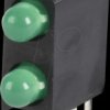 L-7104MD/2GD LED component, green, 3 mm, 20 mcd, 40°