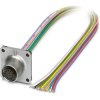 Sensor actuator cable, M12 panel socket, straight to open end, 12 pole, 0.5 m, 1.5 A, 1239724