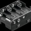 Holder for 10 Mignon batteries (AA), push-button