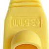 Osłona wtyku RJ45 8P8C gumowa - żółta 10szt