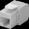 90693 Keystone module Cat.6a UTP, RJ45 jack / LSA, gray
