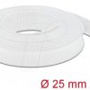 20696 Braided Sleeving stretchable 5 m x 25 mm white