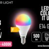 Żarówka Led Rgb + Neutral White E14 G45 5W 500Lm 4000K Klasa F Forever Light