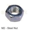 M2 steel full nuts - bag of 50