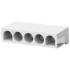 Pin header, 5 pole, pitch 6.35 mm, straight, natural, 1586968-1
