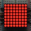 Small 1.2" 8x8 Ultra Bright Red LED Matrix - KWM-30881CVB