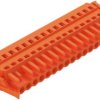 Socket header, 16 pole, pitch 5.08 mm, angled, orange, 231-316/037-000