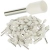 Końcówka tulejkowa izolowana typ HI / TE DIN 0,5mm2 / 8mm miedziana cynowana galwanicznie biała Elpromet 100szt.