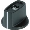 OKW A 24 16 040 Spindle Knob Ø16mm - Black With White Marker Line