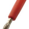 Wtyk 211 czerwony - banan 2mm RoHS
