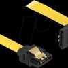 82812 SATA 6 Gb/s Cable straight to upwards angled 70 cm yellow