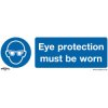 Worksafe SS11V10 Safety Sign Eye Protection Must Be Worn - Self-Ad Vinyl PK10