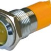 Signal light, 24 V (AC), 24 V (DC), yellow, 1 cd, Mounting Ø 14 mm, LED number: 1, 192A0352