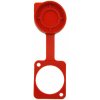 Cliff CP30285R Universal dust cover cap for feedthrough connectors, red