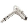 TruComponents 202655 6.35 mm audio jack Plug, right angle,Pins:3 Stereo Silver