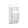 Płytka z pokrywą CIMA do aparatury 2-polowej 108×52mm biała