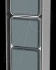 Stainless steel pillar B 4.4, 1 switch, 3 outlets