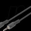AK-510100-015-S Audio cable, 3.5-mm stereo jack plug, 1.50 m