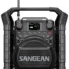 Radio na budowę Sangean U-4X DAB+, fale metrowe (VHF) wielokrotne ładowanie, wodoodporny, wstrząsoodporny, pyłoszczelny,
