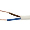 PRZEWÓD PRĄDOWY H03VV-F/OMY 300V 2X0.5 BIAŁY