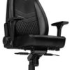 Noblechairs noblechairs ICON Echtleder Gaming Stuhl - schwarz/schwarz