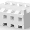Socket housing, 5 pole, pitch 3.96 mm, straight, natural, 2132189-5
